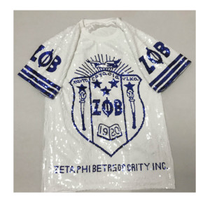 Factory Custom Sequin Long T Shirt Party Club Top Loose <strong>Clothes</strong> Blue <strong>Gold</strong> 22 AKA 08 Greek Sorority Sparkler Jersey Dress - Product Image 2