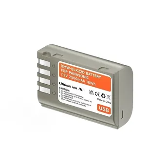 DC-S5แบตเตอรี่กล้อง DMW-BLK22 7.2V 2500mAh DC-S5 GH6 <span class=keywords><strong>S5II</strong></span> S5M2 IIx GH5 II - Product Image 1