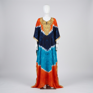 Customisable Luxury African Kaftan Ladies Lace Work <b>Dress</b> <b>Rayon</b> Scarf Plus Size Floor-Length Autumn Breathable - Product Image 1