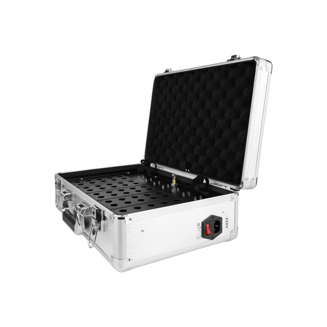 V Professional Tour Guide System Transmitter with Manual Channel Tuning Lanyard Wear and 20-Hour Operation Tour Guide System
