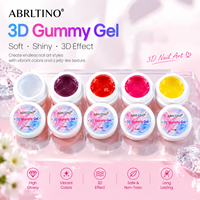Gel 3D souple pour ongles effet bonbon, Gel de modelage solide, Gel de sculpture non collant pour nail art, Marque privée OEM Vente en gros