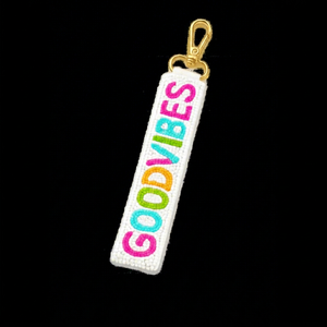 Llavero con Cuentas de Buena Energía, Tamaño Mini, Cierre Hecho a Mano, Estilo Bohemio, Accesorio Unisex - Product Image 1