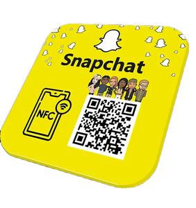 NFC Tamaño cuadrado Protección DE REVISIÓN DE Google Impresión personalizada Código Qr programable Redes sociales Tarjetas de menú de mesa de pago de plástico - Product Image 1