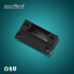 Bisagra de Puerta Pivotante Plana Ajustable KUNLONG SK2-024-2, de Aleación de Zinc Industrial, Color Negro Mate, 4 mm de Grosor, Ángulo de Apertura de 180° - Product Image 4