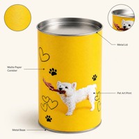 Tubes en carton écologiques de qualité alimentaire personnalisés, tubes en papier premium pour chiens et animaux de compagnie, options personnalisables