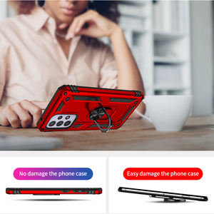 Étui de protection antichoc en métal avec anneau pour <span class=keywords><strong>Samsung</strong></span> Galaxy A54 A53 <span class=keywords><strong>A52</strong></span> A12 A13 A33 A23 A73 A14 A51 A50 A22 A32 A04 A34 A03s A72 - Product Image 5