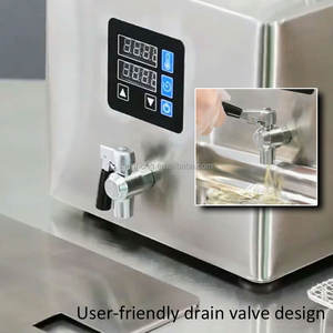 Friteuses électriques industrielles de comptoir pour la restauration rapide, machine à frites électriques, friteuses DDP - Product Image 2