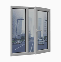 Ventana de PVC de Diseño Europeo, Ventana Abatible de Doble Vidrio Blanco, Ventanas de PVC con Opción Automática