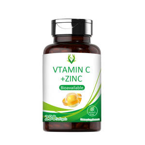 Cápsulas blandas de zinc y vitamina C de etiqueta privada, soporte antioxidante sin gluten, cápsulas blandas de vitamina C para la salud general para adultos - Product Image 1
