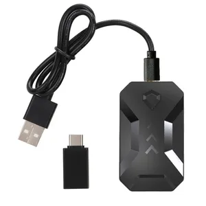 K1 USB-لوحة مفاتيح وماوس محمول للألعاب, محول لمحول N Switch/ Xbox One/ PS4/ PS3 مع وظيفة سماعة الرأس