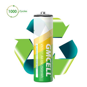 แบตเตอรี่ GMCELL แบบชาร์จไฟได้ผ่านพอร์ต Type-C 1.5V 2500mWh 3000mWh ซุปเปอร์ลิเธียม AA Li-on USB - Product Image 4