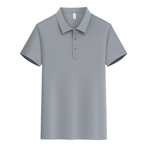 Polo en nylon à séchage rapide, couleur unie, manches courtes, vêtements de travail d'été pour femmes, usage quotidien - Product Image 1