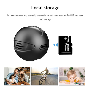 Mini caméra intelligente sans fil HD 1080P pour nounou avec vision nocturne Moniteur CCTV pour bébé de sécurité domestique Enregistrement MicroSD Connectivité Wifi - Product Image 5