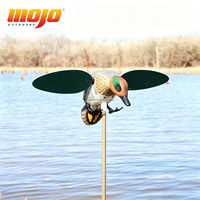 Décoy de chasse en plastique 3D MOJO Outdoors de qualité supérieure, alimenté par batterie, en forme de canard à ailes vertes, magnétique pour une utilisation facile