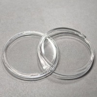 Capsules de rangement transparentes pour pièces de monnaie de 16 à 45 mm, boîte de collection de pièces de monnaie en plastique, boîtes de protection pour pièces de monnaie, conteneur, 100 pièces
