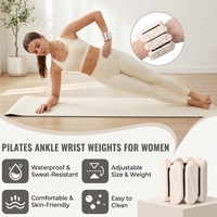 Bracelets lestés en silicone durables, poids réglables pour poignets et chevilles, bracelets de musculation portables pour le yoga, le Pilates et la course à pied