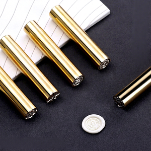 Cylindrical Copper Wax <b>Seal</b> Stamp Round Sealing Tool Eco-Friendly Business Gift for Letters & Journals - Product Image 1