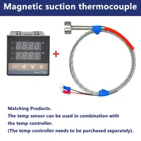 Thermocouple magnétique de type K / pt100 -200+450°C, capteur de température de surface portable, diamètre 20 mm, connecteur miniature blindé