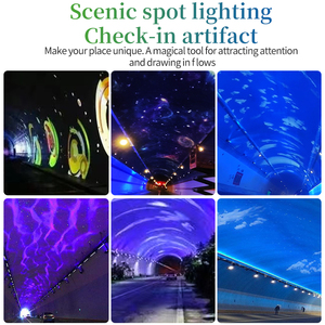 Túnel Scenic Area Project Lighting Céu estrelado, céu azul, branco Cloud Pattern Projection Lamp Destaque Scene Projection Lighting - Product Image 2