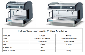 เครื่องชงกาแฟ Coffee Star 2500/3800W สแตนเลสสตีล กึ่งอัตโนมัติ ระดับมืออาชีพ สำหรับธุรกิจ 9 บาร์ รุ่น K401T/K - Product Image 4