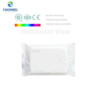 Lenços Umedecidos Ecológicos Refrescantes com Logotipo Personalizado e Aroma para Restaurantes - Product Image 3
