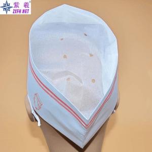 Gorros desechables de tela no tejida, gorros de longitud alta, media y baja, gorros a rayas, gorros de trabajo de tela no tejida para chef, envío directo desde - Product Image 1
