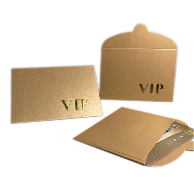 Роскошный конверт из плотной бумаги и небольших ПВХ-карт для VIP-карт