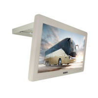Moniteur pliable 24 pouces 1920x1080 pour divertissement sur siège arrière de voiture, écran de voiture pour montage au plafond, au toit ou au mur d'un bus