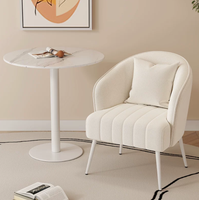 Fauteuil individuel de luxe, confortable, en velours, fauteuil baril, canapé, fauteuil d'appoint pour salon