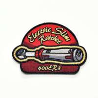 Patch thermocollant en papier recyclable JP avec aspect carton vert, logo personnalisé imprimé, applique pour chaussures, sacs, vêtements, étiquettes de marque