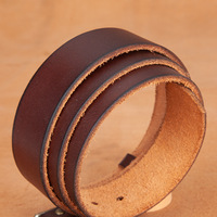 Sangles de ceinture sans boucle en cuir pleine fleur véritable pour hommes, sangle de remplacement en cuir véritable pour boucle amovible DIY