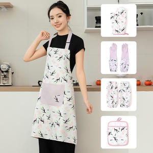 Nuevo lindo estilo coreano adulto cocina y catering babero hogar cocina cintura trabajo delantal a prueba <span class=keywords><strong>de</strong></span> aceite algodón ropa <span class=keywords><strong>de</strong></span> trabajo <span class=keywords><strong>para</strong></span> el hogar - Product Image 2