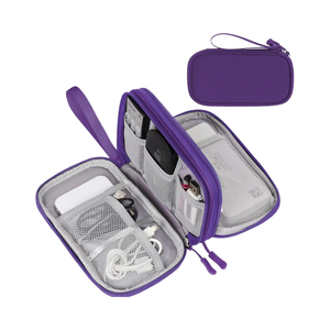 Luxury Travel <b>Cable</b> Organizer Zipper <b>Waterproof</b> Portable Double Layers All-in-one Storage Case for Electronic Accessories - Product Image 4