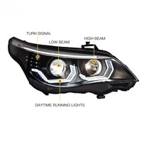 Kit de Faros LED Universales de 6000K para BMW Serie 5 E60 2003-2010, 12V, Carcasa Duradera de ABS, Conexión Plug+Play