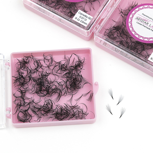 500 Abanicos de <span class=keywords><strong>Pestañas</strong></span> Premade Camellia 5D 0.07 Tamaño 9-11-13mm Curva D Natural, 3 Longitudes en 1, <span class=keywords><strong>Pestañas</strong></span> Preformadas Sueltas - Product Image 3