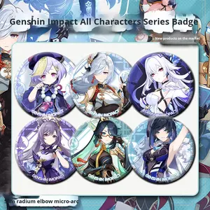 Broche Redondo de Metal para Cosplay, Diseño de Anime, Funi Nana Hu Tao Klee Gouzi, Regalo - Product Image 2