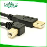 Cable de alta velocidad chapado en oro USB 2,0 Cable A a B para teclado Midi, monitor, instrumento, sistema de luz estroboscópica Mac PC