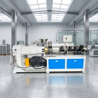 Extrudeuse de tuyaux coniques HDPE/PVC/PP à double vis et contre-rotation Beilijia, rapport L/D 34:1, vitesse de vis 120 tr/min, puissance 133 kW, PLC