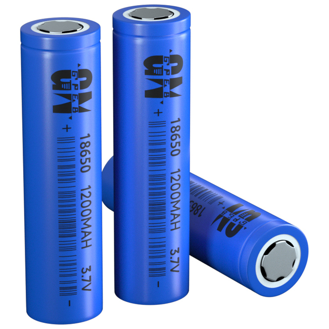 Factory Customized CE Certification Rechargeable Batteries 18650 1200mAh 3.7V Lithium Ion Battery Pack