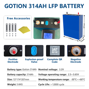 Groothandel Graad A 314Ah Lithium Lifepo4 Cel 3.2V 105Ah 280Ah 300Ah 314Ah 304Ah 320Ah Diepcyclus Lifepo4 Batterij - Product Image 3