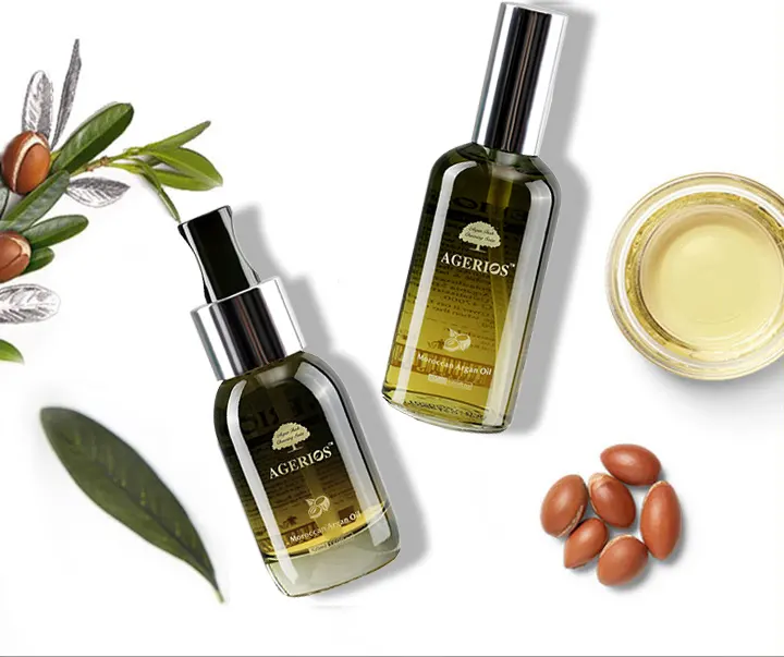 Óleo cosmético de argan do marrocos, tipo de óleo bio 100% original de argan para tratamento capilar saudável