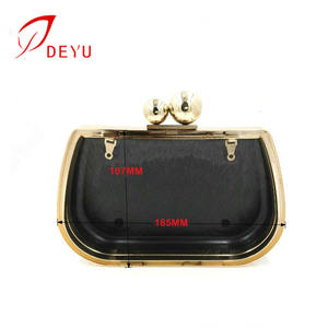 Vendita calda borse cornici bacio chiusura serratura pochette telaio borsa in metallo telaio per borse da sera - Product Image 2