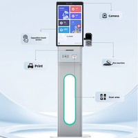 Terminal de Pedidos Automático con Pantalla Táctil para Autoservicio, Sistema POS Todo en Uno para Restaurantes, Pago con Reconocimiento Facial
