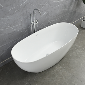 Moderno CUPC CE acrilico Freestanding vasca da bagno ovale sottile bordo migliore vendita modello durevole funzione di ammollo per interni per adulti - Product Image 3