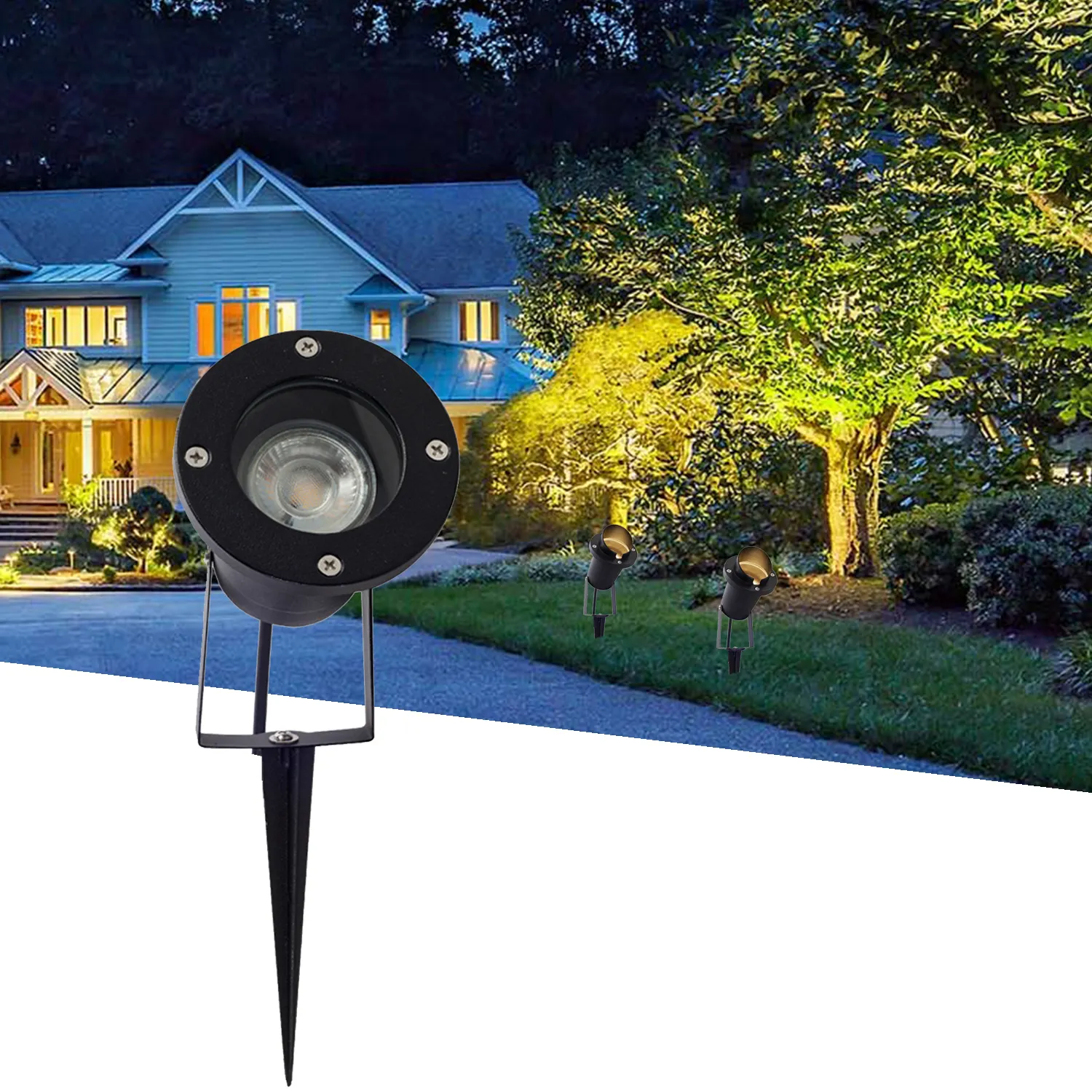 Personalizado 320Mm 5W Outdoor Lawn Lamp Hotel Villa Paisagem Pillar Post Jardim Led Bollard Light