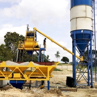 Centrale à béton à commande PLC HZS35 HZS50 HZS75, installation rapide, centrale à béton JS1000 pour la construction