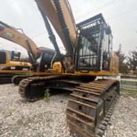Excavatrice sur chenilles CAT345 d'occasion à couple élevé, 45 tonnes, super performance, usage intensif avec godet renforcé pour l'extraction en carrière ouvert