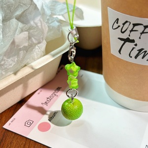 Hot Selling Cartoon Three Dimensional Fresh Fruit Mobile Phone Chain Bag Accessories Plastic <b>Keychain</b> Model X062 Shandong - Product Image 3