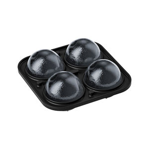 Moule à glaçons en silicone <span class=keywords><strong>de</strong></span> qualité alimentaire à 4 cavités, grande taille, résistant à la chaleur, écologique, pour cocktails, <span class=keywords><strong>whisky</strong></span> et crème glacée - Product Image 3