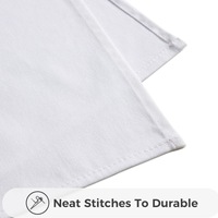 LAIYUE Serviette de table 100% coton 40x40cm blanche carrée pour dîner, hôtel, restaurant, mariage, banquet, vente en gros